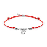 Bracciale Marlù cordino con pendente stella con zircone acciaio - 1