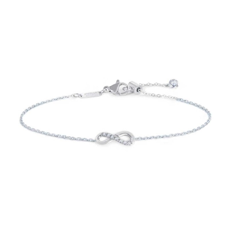 Bracciale Marlù infinito con zirconi bianchi