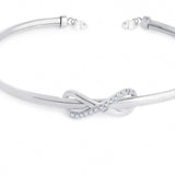 Bracciale Marlù rigido infinito con zirconi bianchi - 2
