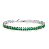 Bracciale Marlù tennis zirconi baguette acciaio - 3