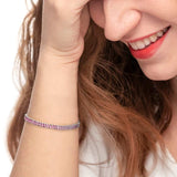 Bracciale Marlù tennis zirconi baguette acciaio - 5