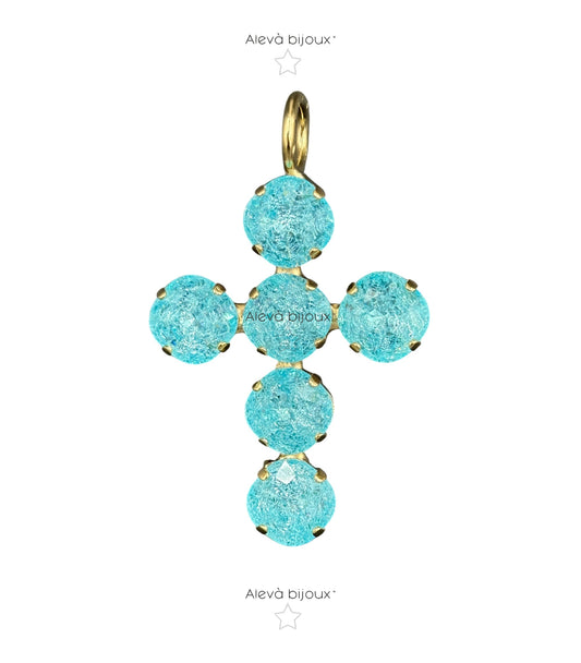 Ciondolo Aleva' Bijoux Croce Baby Princess Sparkle
