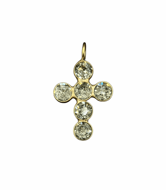 Ciondolo Aleva' Bijoux Croce Tonda Sparkle