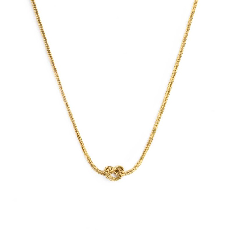 Collana Marlù con nodo catena knoted