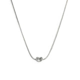 Collana Marlù con nodo catena knoted - 2