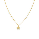 Collana Marlù con stella centrale con zircone oro - 1
