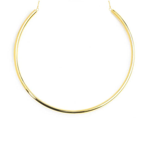 Collana Marlù tubolare a sezione tonda oro