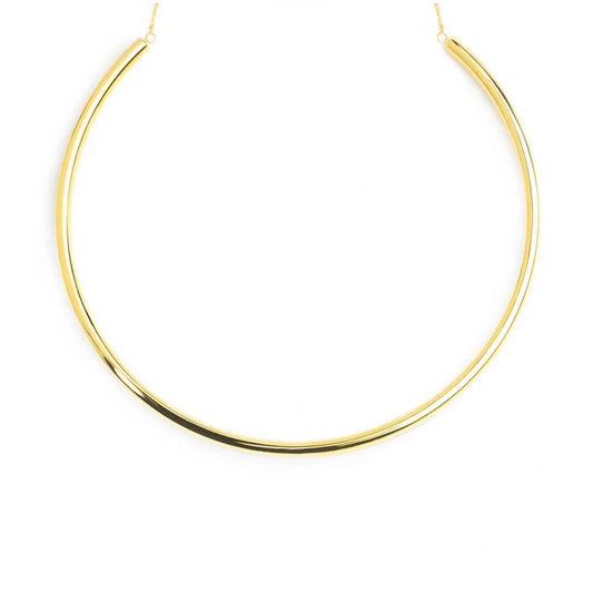 Collana Marlù tubolare a sezione tonda oro