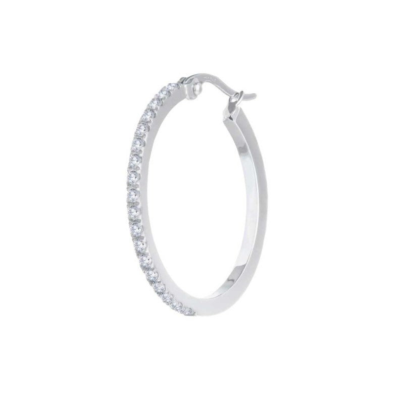 Orecchino Marlù a cerchio 2,9 cm con zirconi