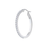 Orecchino Marlù a cerchio 2,9 cm con zirconi - 1
