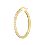 Orecchino Marlù a cerchio 2,9 cm con zirconi - 2