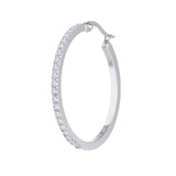 Orecchino Marlù a cerchio 3,2 cm con zirconi - 2