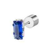 Orecchino Marlù a lobo zircone baguette - 12