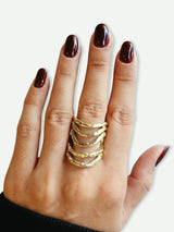 Anello Wave 5 Onde Aleva  Bijoux - 2